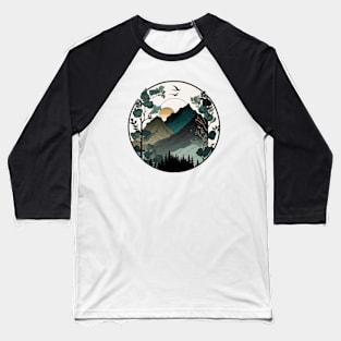 beautiful mountain view, vintage style Baseball T-Shirt